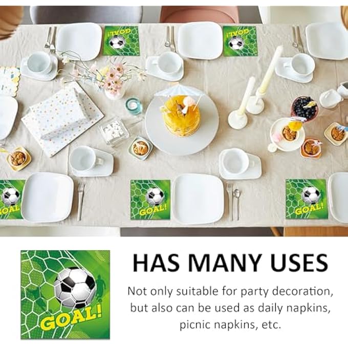 40 SHEETS FOOTBALL TISSUE PAPER HANDKERCHIEFS FOOTBALL PARTY HANDKERCHIEFS PRINTED FOOTBALL SOFT NAPKINS PARTY SUPPLIES FOOTBALL PARTY DECORATIONS - Image 4